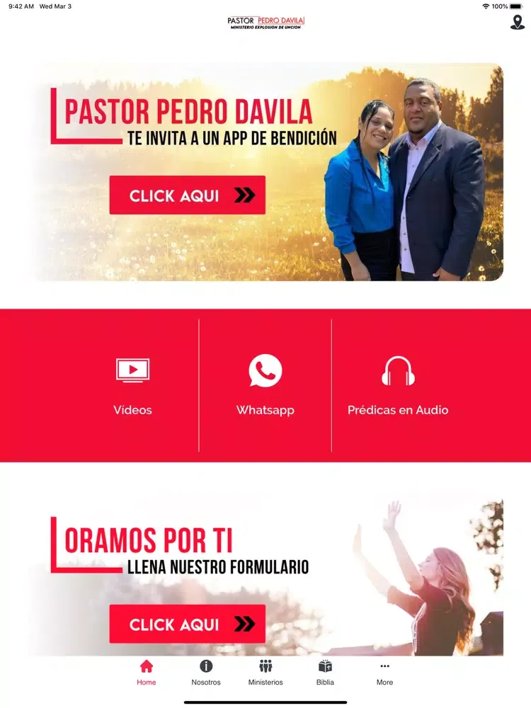 Zrzuty ekranu Pastor Pedro Davila iPad 