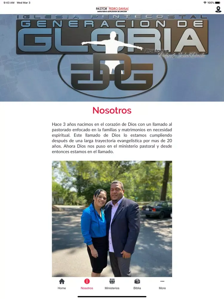 Zrzuty ekranu Pastor Pedro Davila iPad 