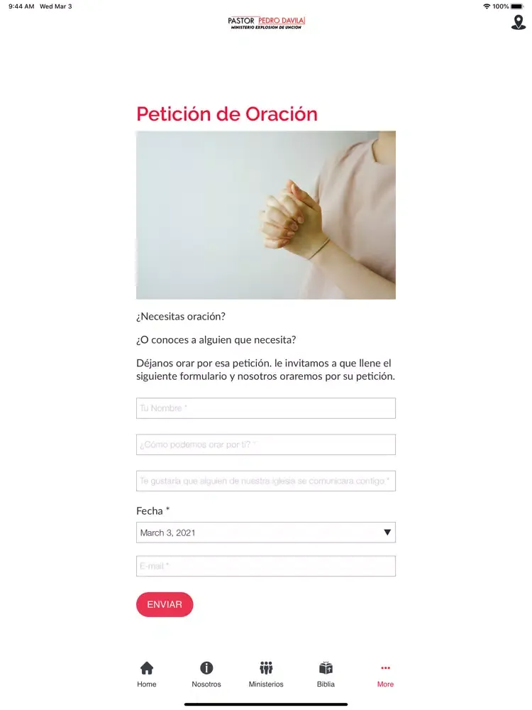 Zrzuty ekranu Pastor Pedro Davila iPad 