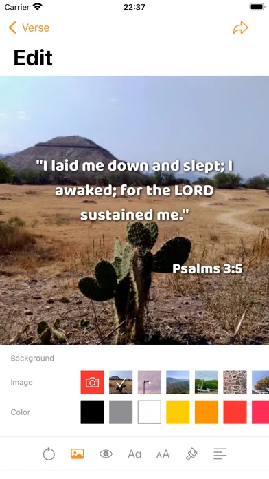 Capturas de pantalla de Verse of the Day to Share