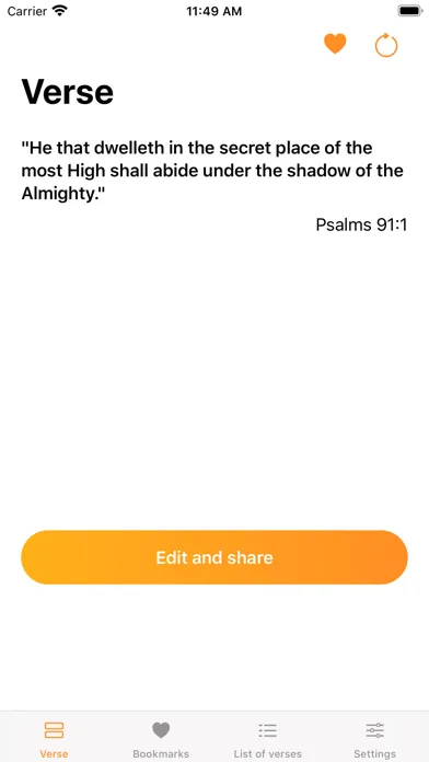 Capturas de pantalla de Verse of the Day to Share