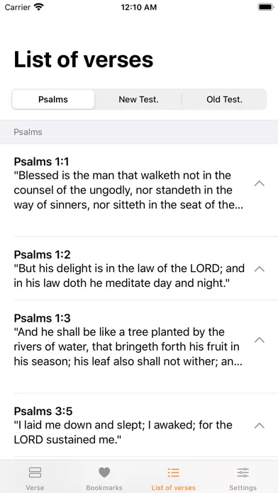 Capturas de pantalla de Verse of the Day to Share