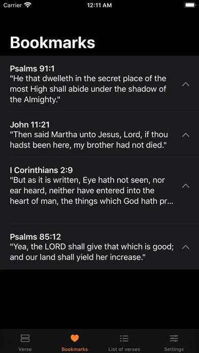 Capturas de pantalla de Verse of the Day to Share