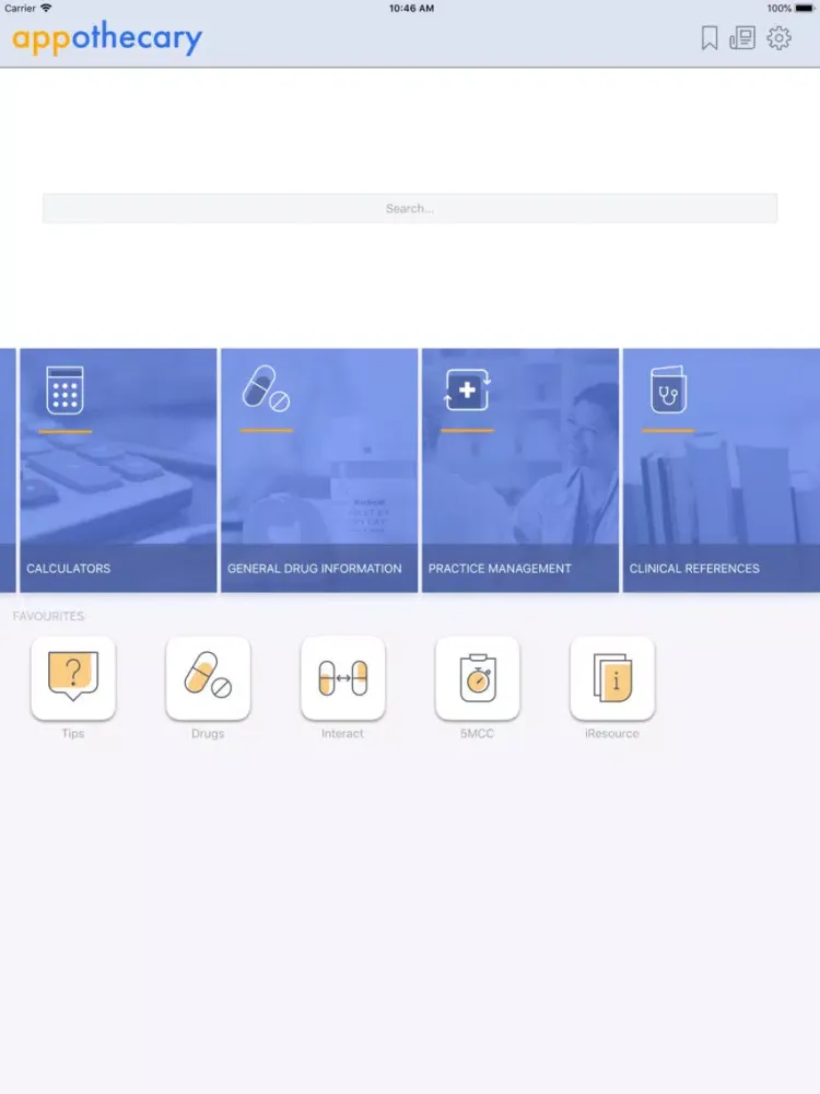 Capturas de tela do appothecary™ Mobile iPad 