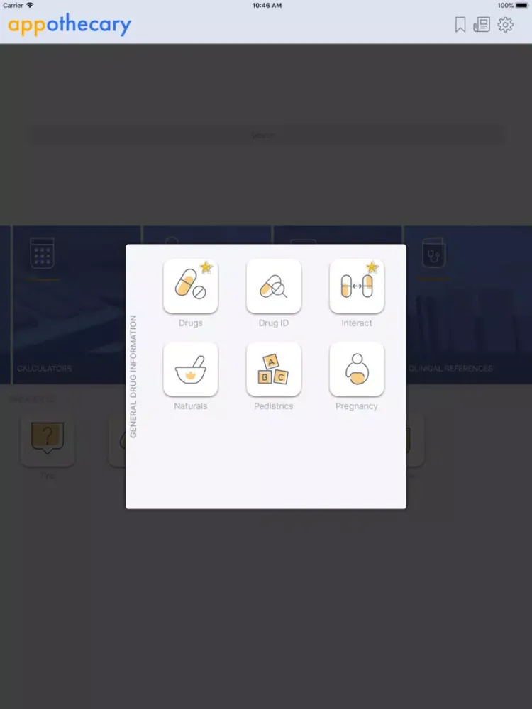 Capturas de tela do appothecary™ Mobile iPad 