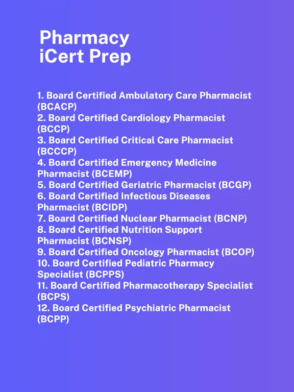 صور Pharmacy iCert Prep iPad 