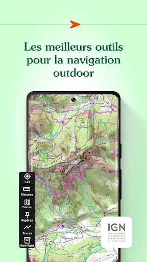 Iphigénie | The Hiking Map App স্ক্রিনশট