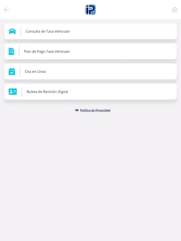 Screenshot di APP Instituto de la Propiedad iPad 