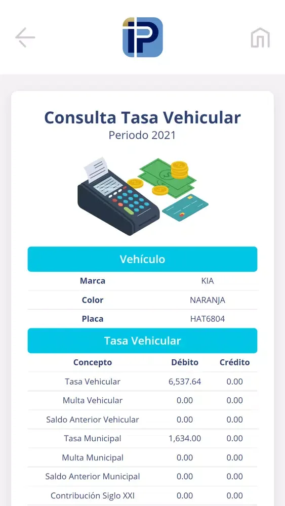 Screenshot di APP Instituto de la Propiedad