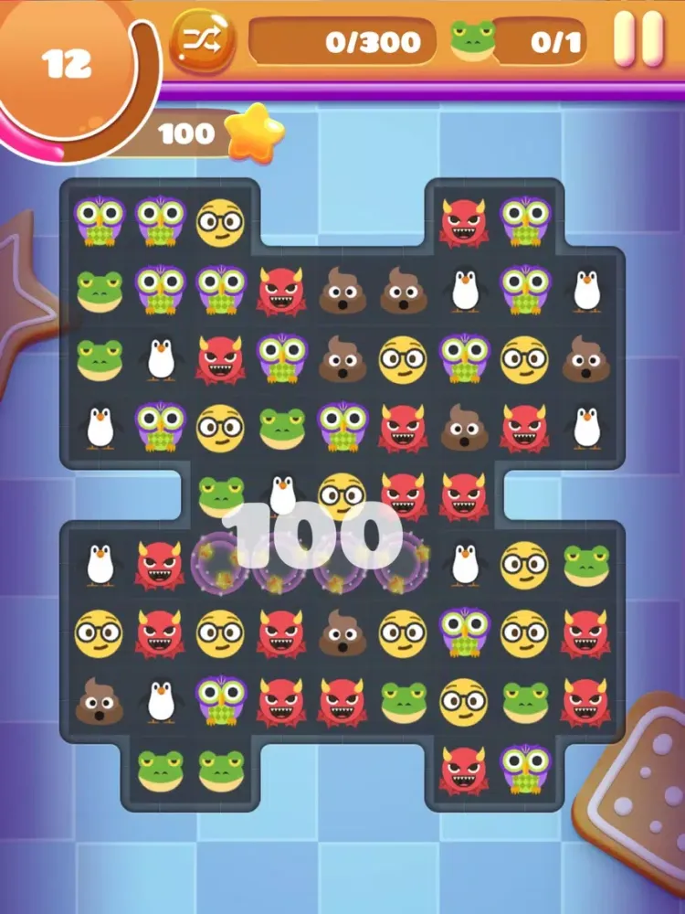 Emoji Crush - Funny puzzle game - match 4 iPad  Ekran Görüntüleri
