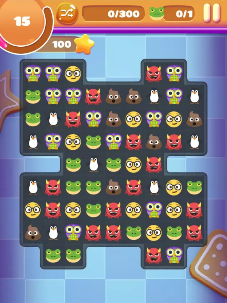 Emoji Crush - Funny puzzle game - match 4 iPad  Ekran Görüntüleri