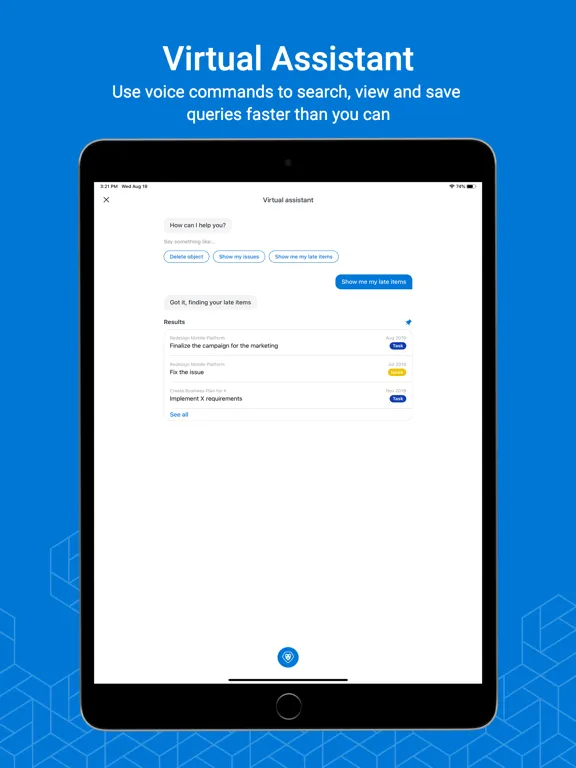 Adobe Workfront for MobileIron iPad  Screenshots