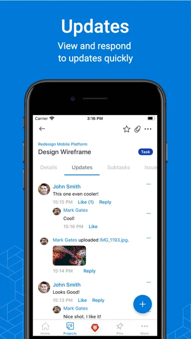 Adobe Workfront for MobileIron Screenshots