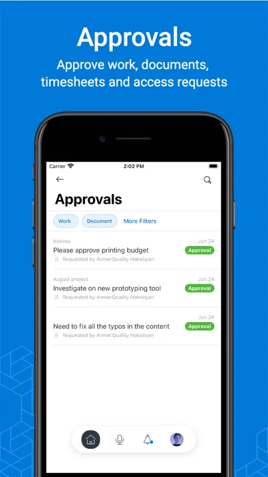 Adobe Workfront for MobileIron Screenshots