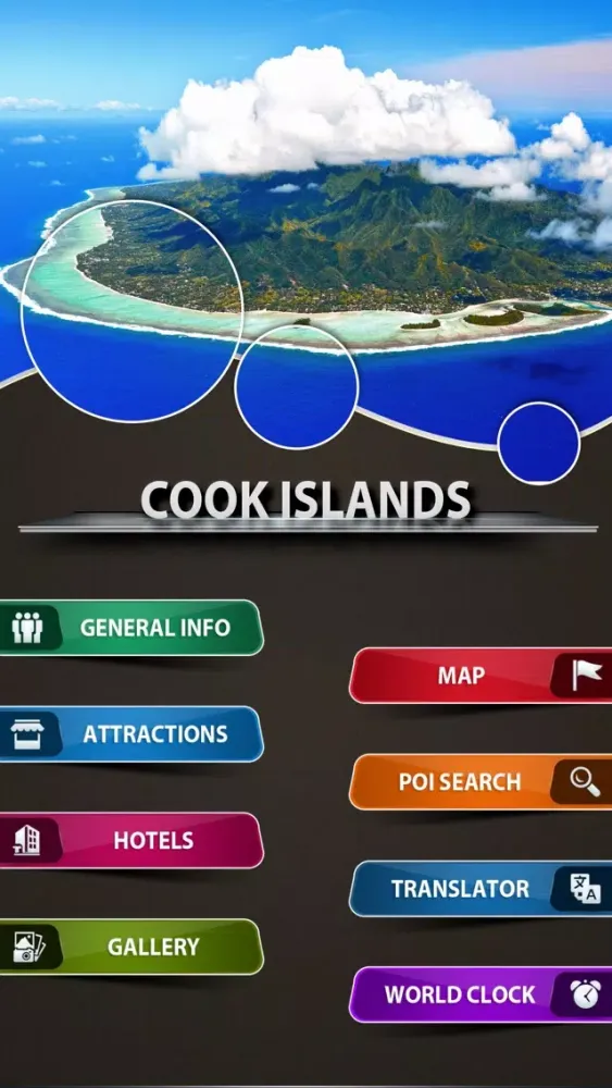 Zrzuty ekranu Cook Islands Travel Guide