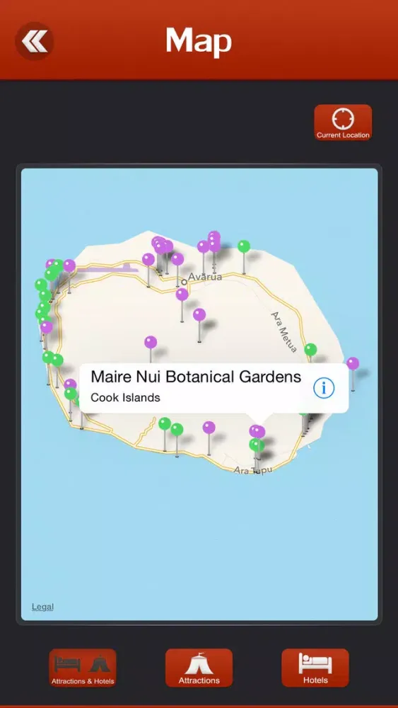 Zrzuty ekranu Cook Islands Travel Guide