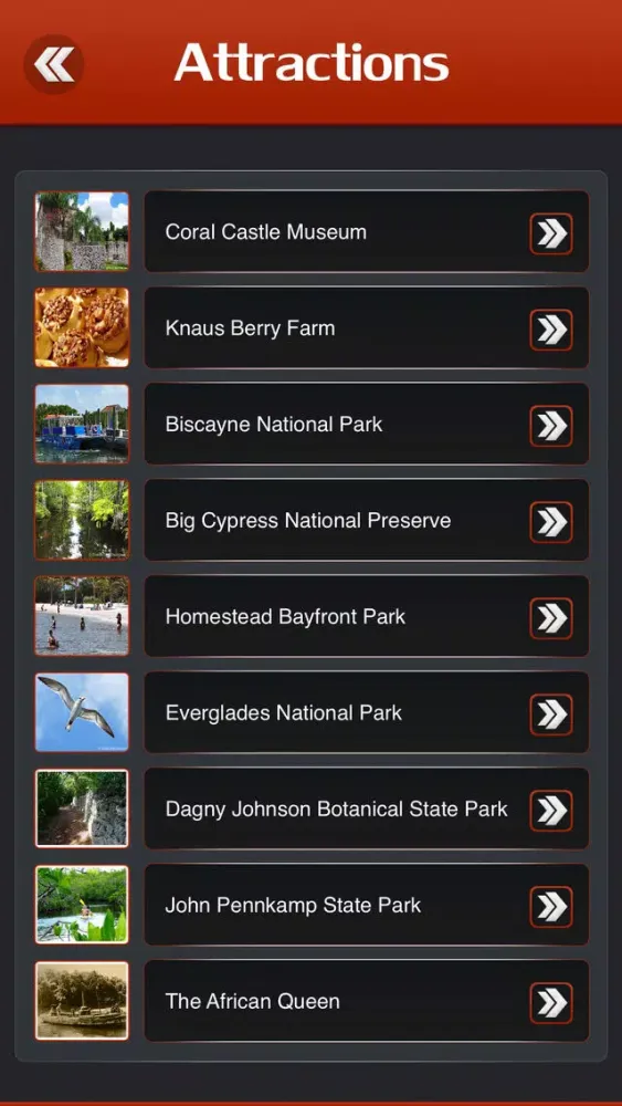 Florida Keys Tourism Guide Screenshots