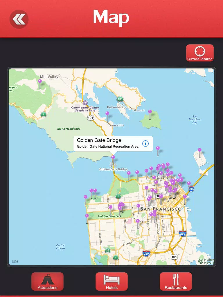 Golden Gate National Recreation Area - USA iPad  Screenshots