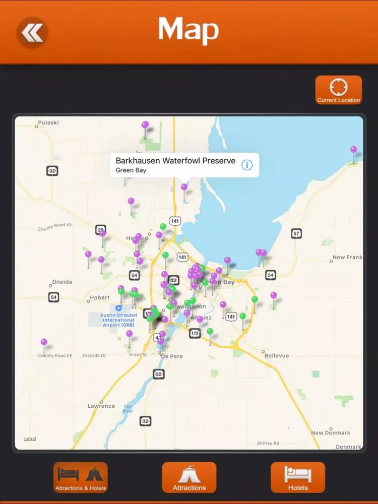 Capturas de pantalla de Green Bay Tourism Guide iPad 