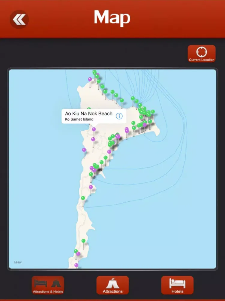 Ko Samet Island Travel Guide iPad 应用截图