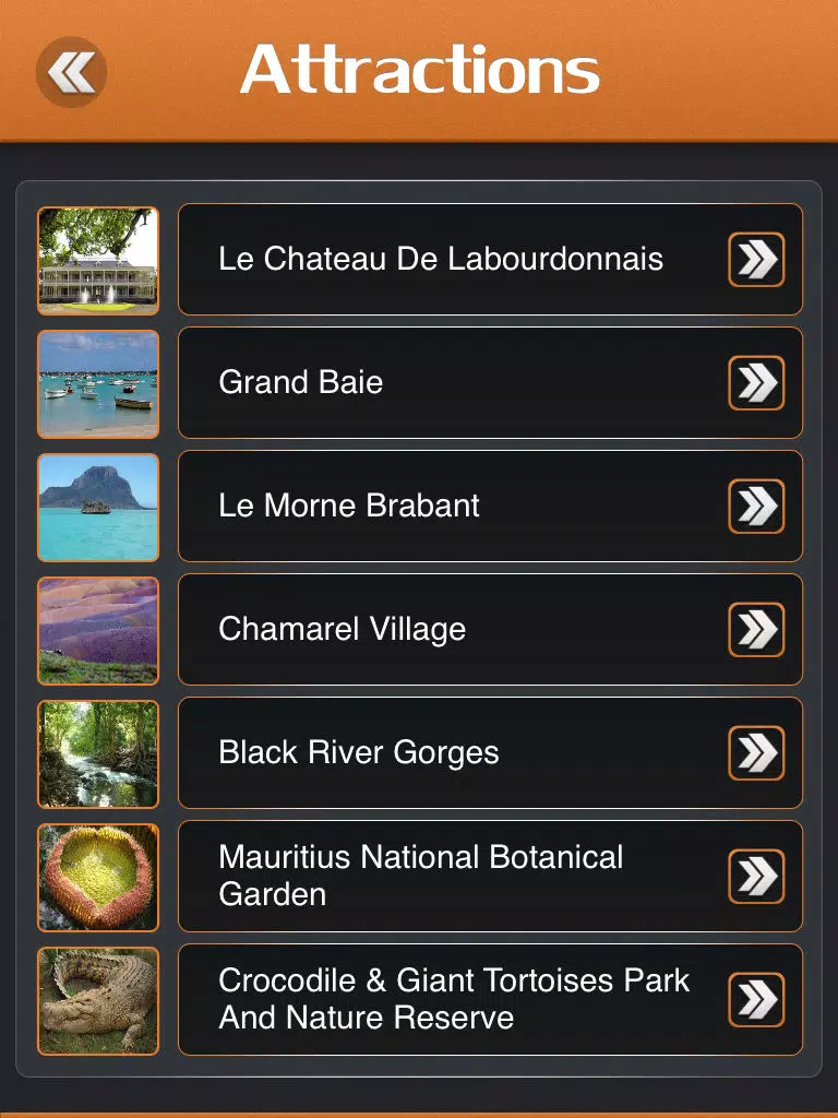 Mauritius Tourism Guide iPad  Screenshots