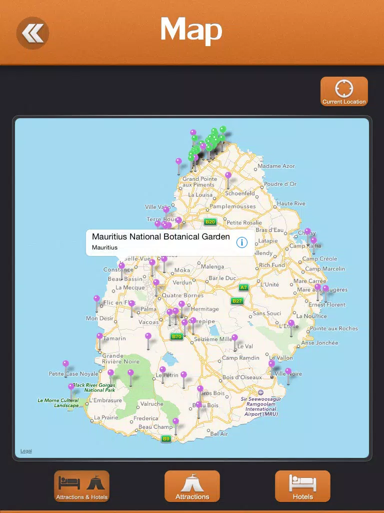 Mauritius Tourism Guide iPad  Screenshots