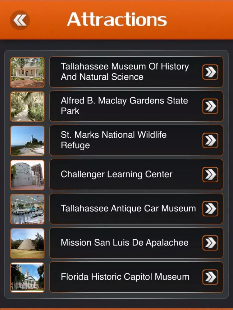 ภาพหน้าจอของ Tallahassee City Guide iPad 