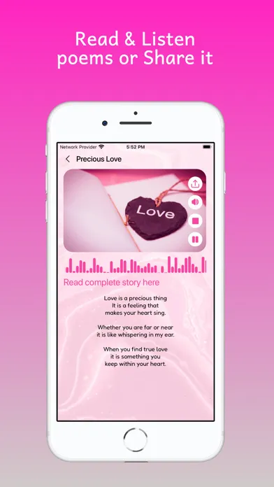 Capturas de pantalla de iLove Poems