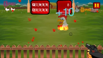 Run Chicken Run - Chicken Shooter Game স্ক্রিনশট