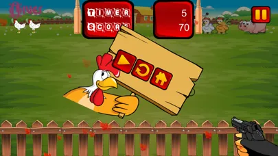 Run Chicken Run - Chicken Shooter Game স্ক্রিনশট