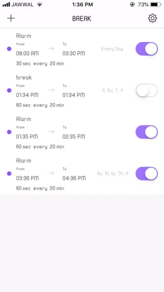 Have a Break ~ Break alarm स्क्रीनशॉट