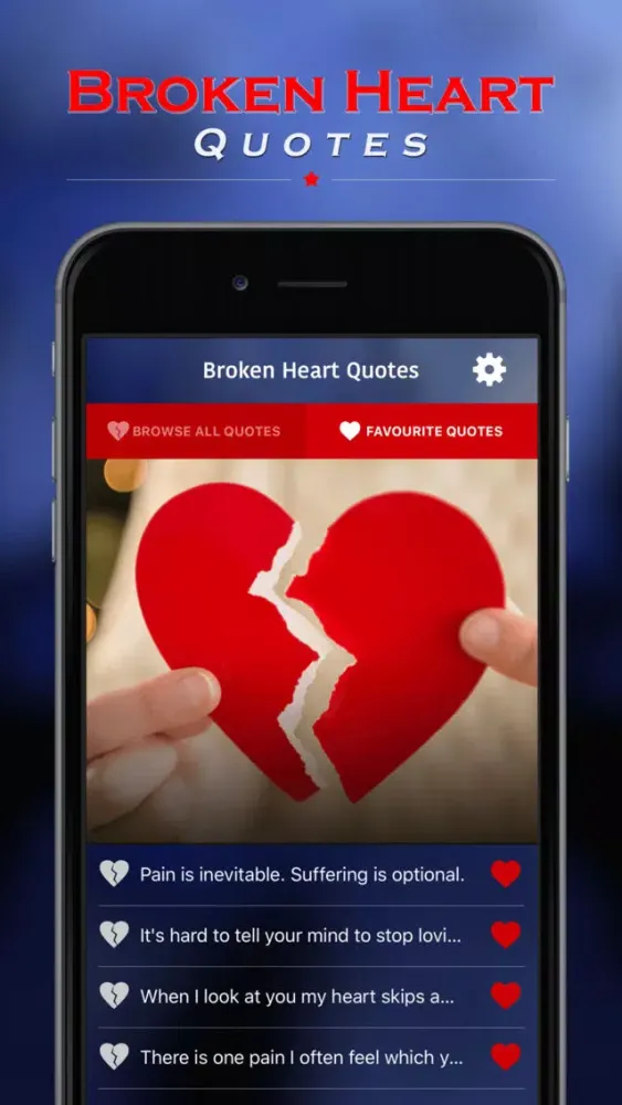 Capturas de tela do Broken Heart Quotes
