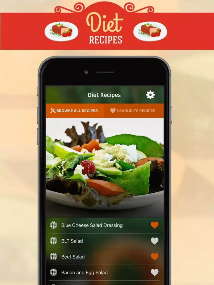Capturas de pantalla de Diet Recipes iPad 