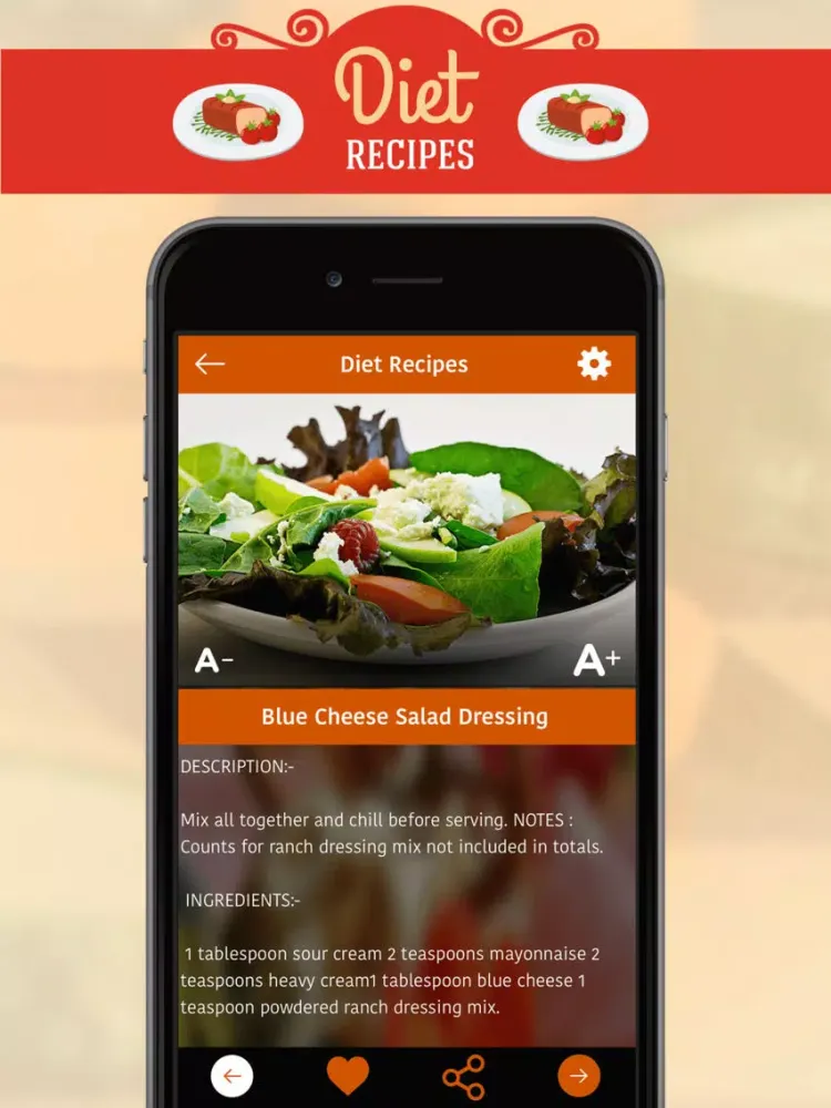 Capturas de pantalla de Diet Recipes iPad 