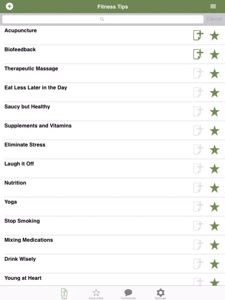 Tangkapan layar Fitness Tips ! iPad 
