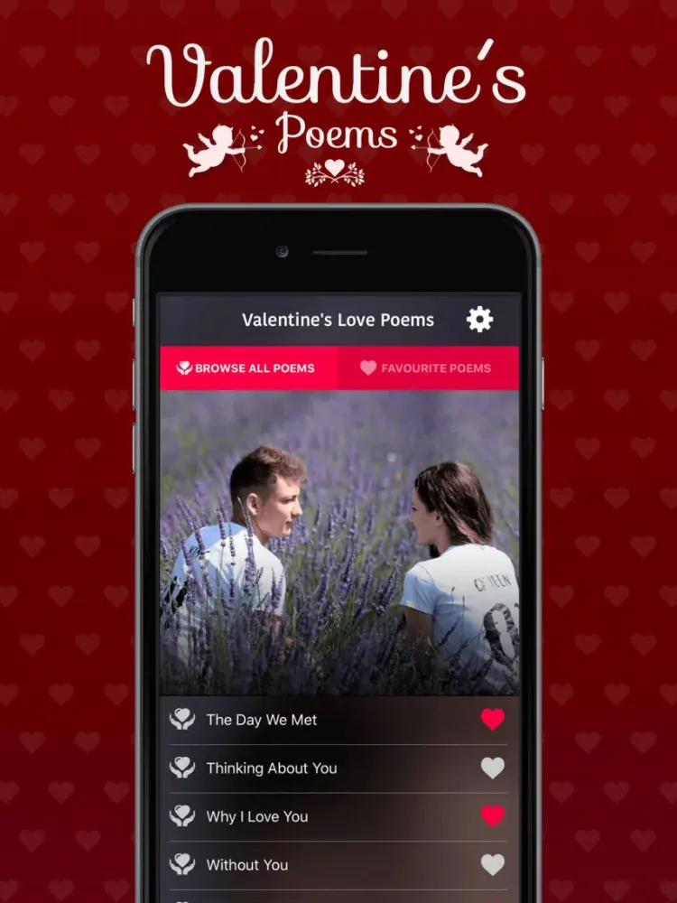 Скриншоты Valentine's Love Poems iPad 