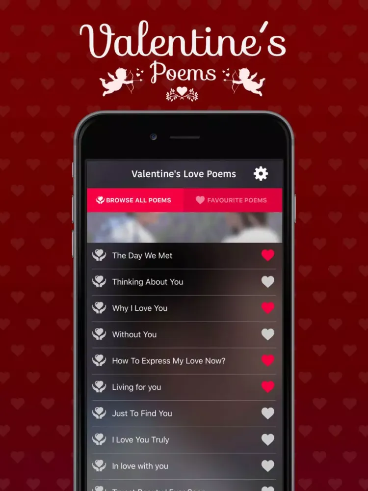 Скриншоты Valentine's Love Poems iPad 