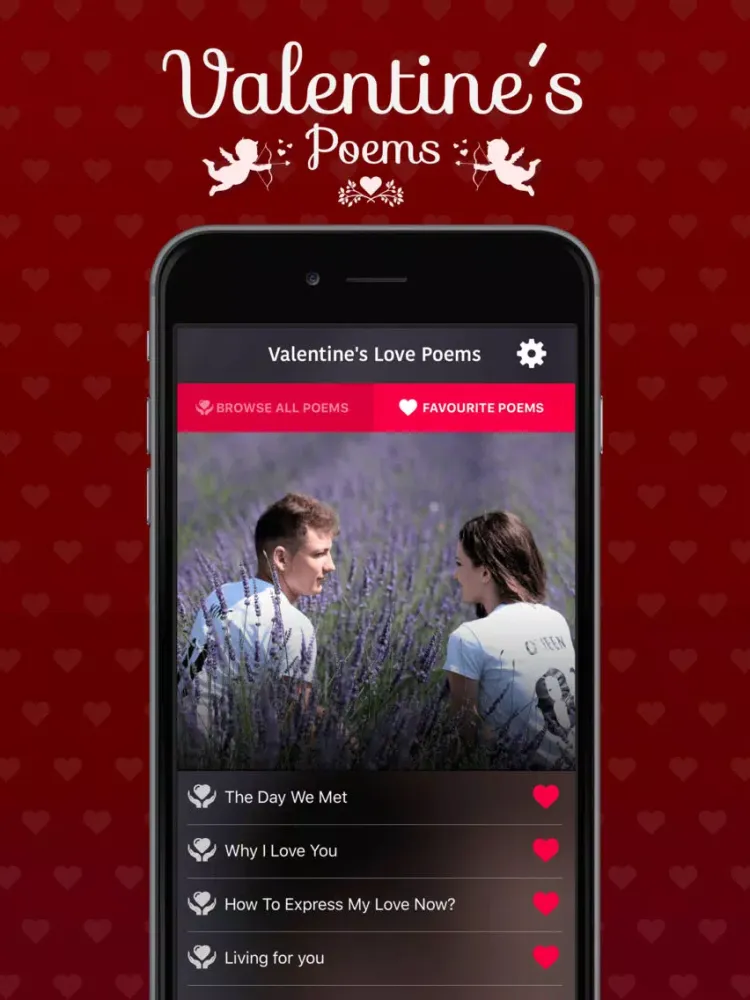 Скриншоты Valentine's Love Poems iPad 