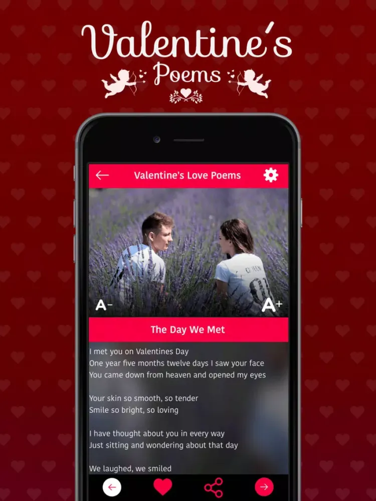 Скриншоты Valentine's Love Poems iPad 