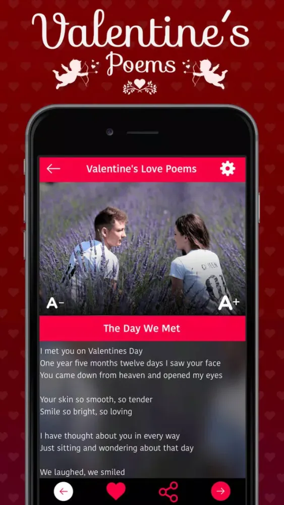 Скриншоты Valentine's Love Poems