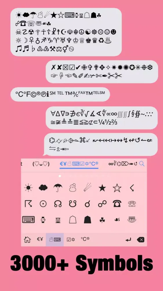 New Cool Text Pro ∞ Fonts Make Better Messages with Emoji Font and Cute Keyboard Themes应用截图
