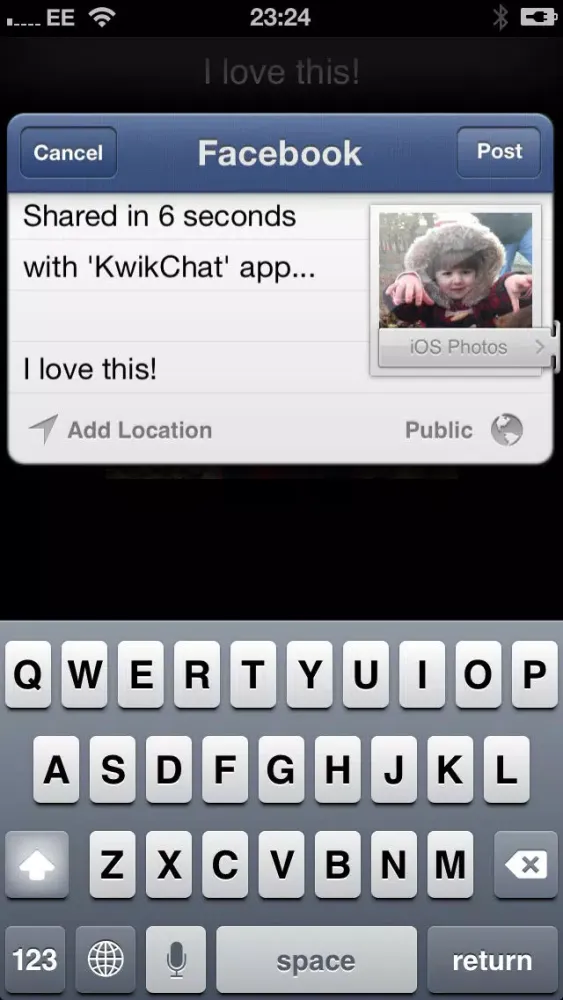 Captures d'écran de KwikChat for Facebook Twitter SMS