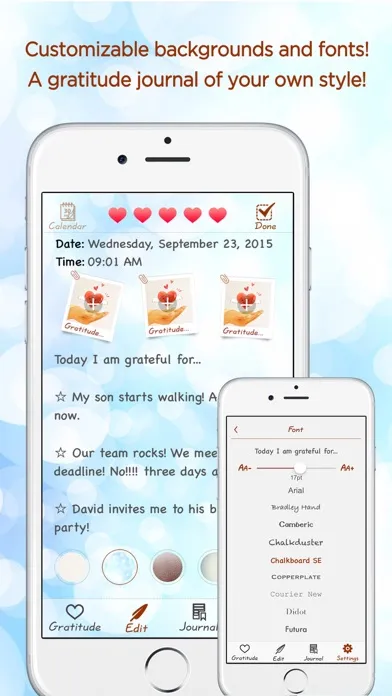 Tangkapan skrin Gratitude Journal - The Life-changing App
