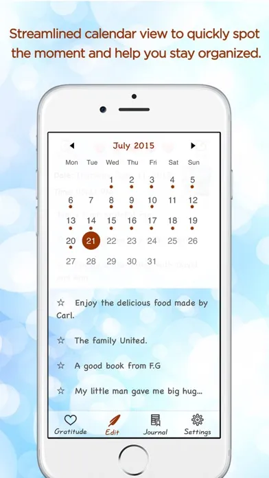 Tangkapan skrin Gratitude Journal - The Life-changing App