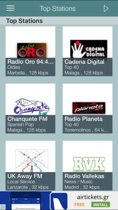 Скриншоты iRadio España