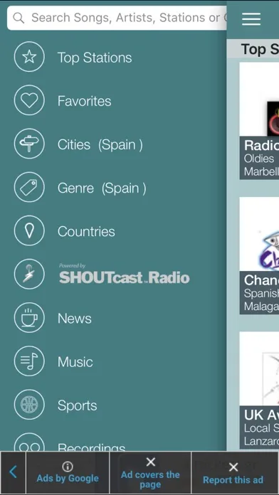 Скриншоты iRadio España