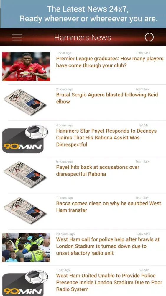 Hammers News应用截图