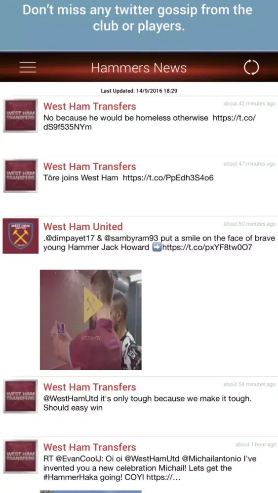 Hammers News应用截图