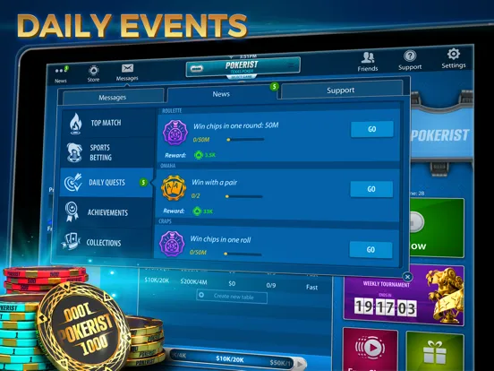 Скриншоты Texas Poker: Pokerist Pro iPad 