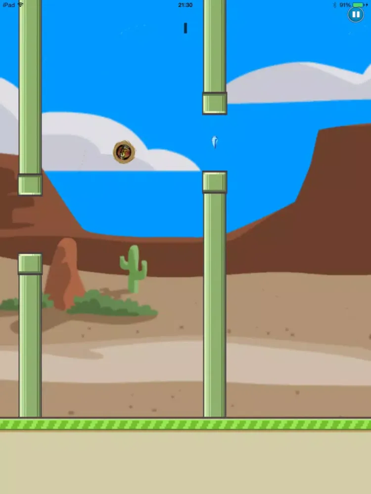 Capturas de pantalla de Flappy Winds Online - Heroes of the Tumbleweed iPad 